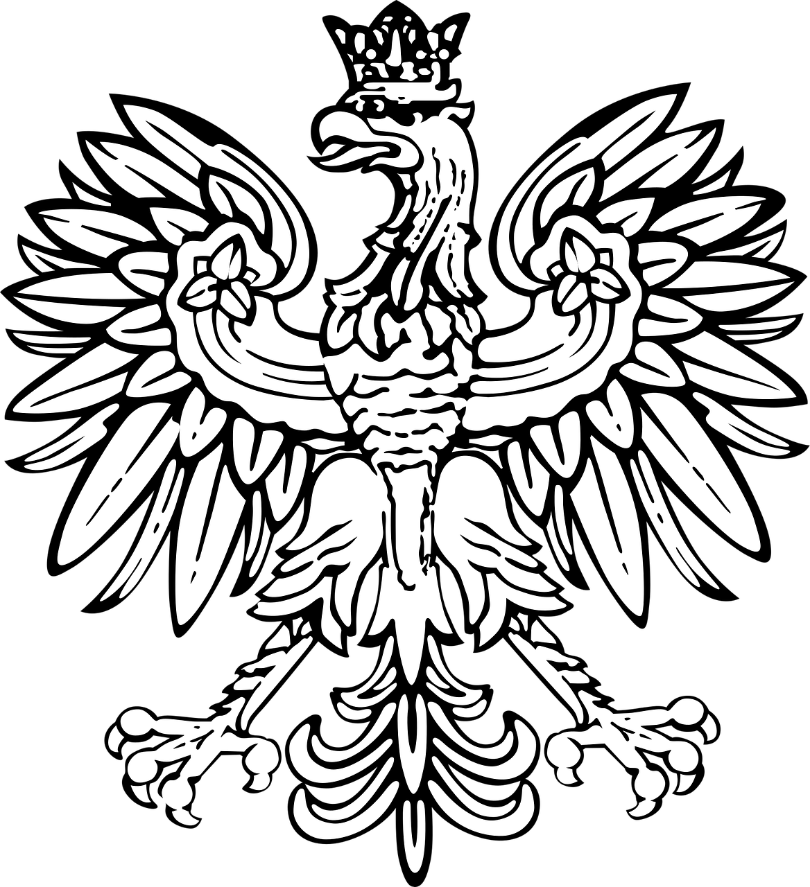 poland, coat of arms, white eagle, eagle, crowned, polish, bird, nature, coat, arms, national